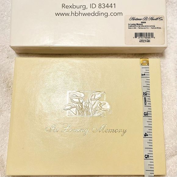 Vintage Inspired Guest Book for Memorial Reception - Picture 3 of 8